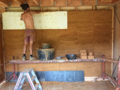 Construction neuve: murs terre-chanvre